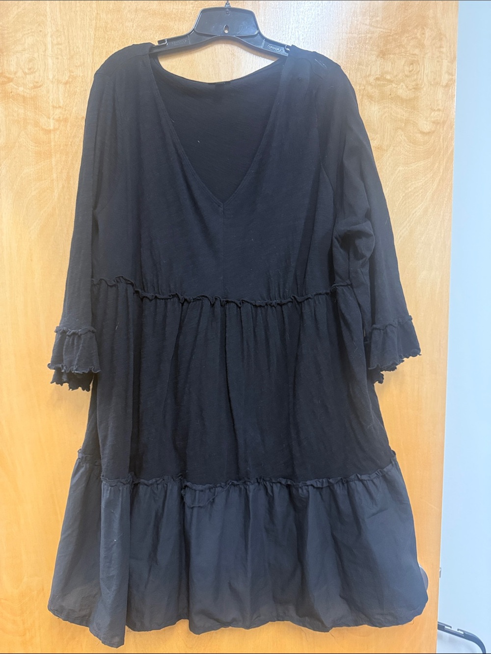 torrid Black Tiered V‑Neck Swim Coverup